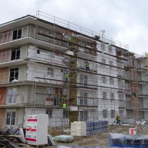 Urocze Nowe Miasto - zaawansowanie prac na koniec października